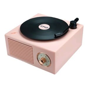 Cylo mini retro pink turntable wireless speaker